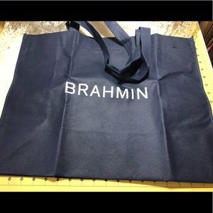1 XL new BRAHMIN FABRIC BLUE TOTE BAG